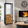 Stojak duży 150 cm kosz na drewno drzewo kominkowe MetalFab R150